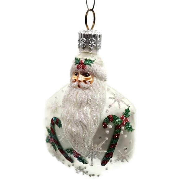 Patricia Breen Snowflake Noel Santa Claus Candy Canes Christmas Tree Ornament - Picture 4 of 10